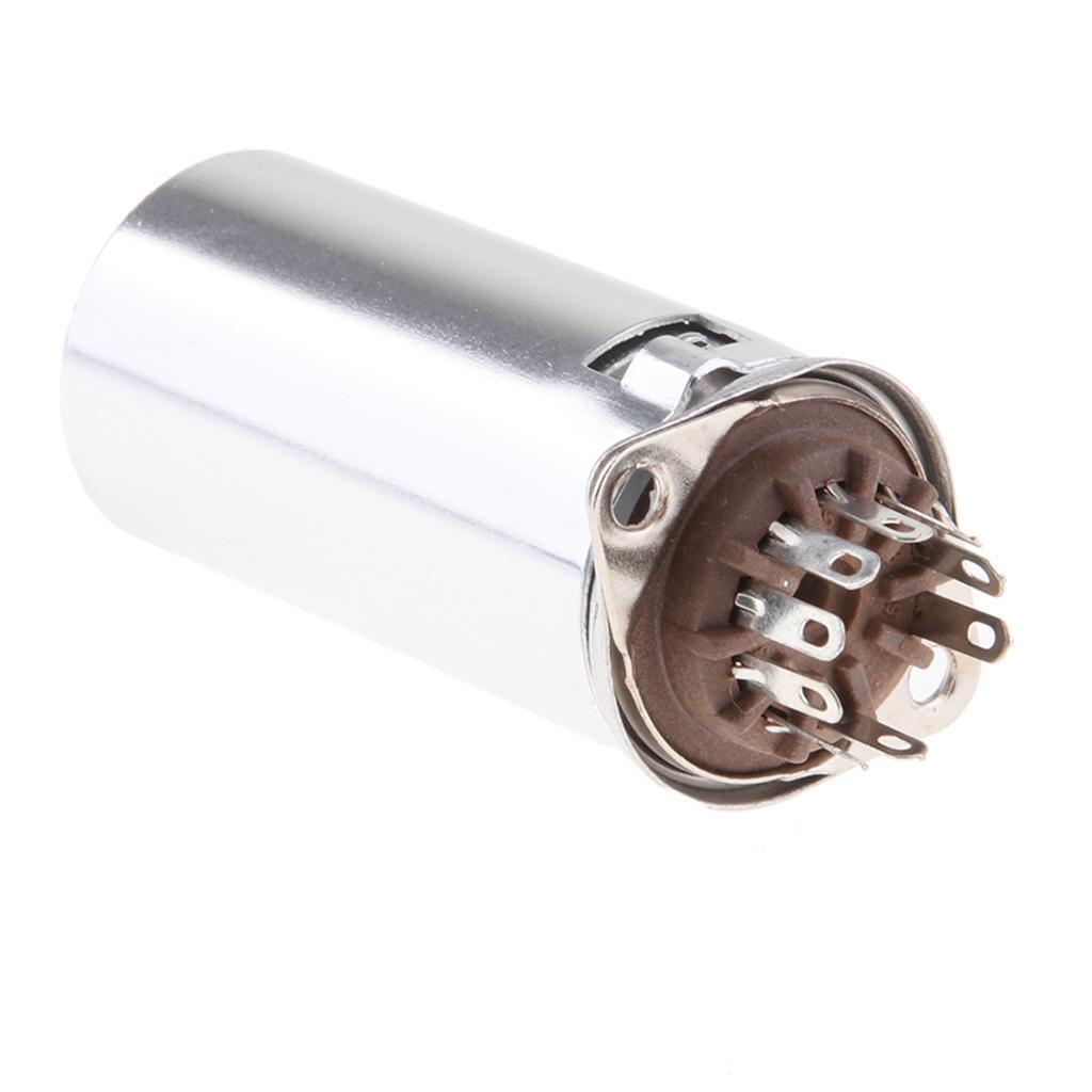 9Pin Vacuum Tube Socket w/ Aluminum Shield for 12AX7 12AU7 E88CC 6922 6n1