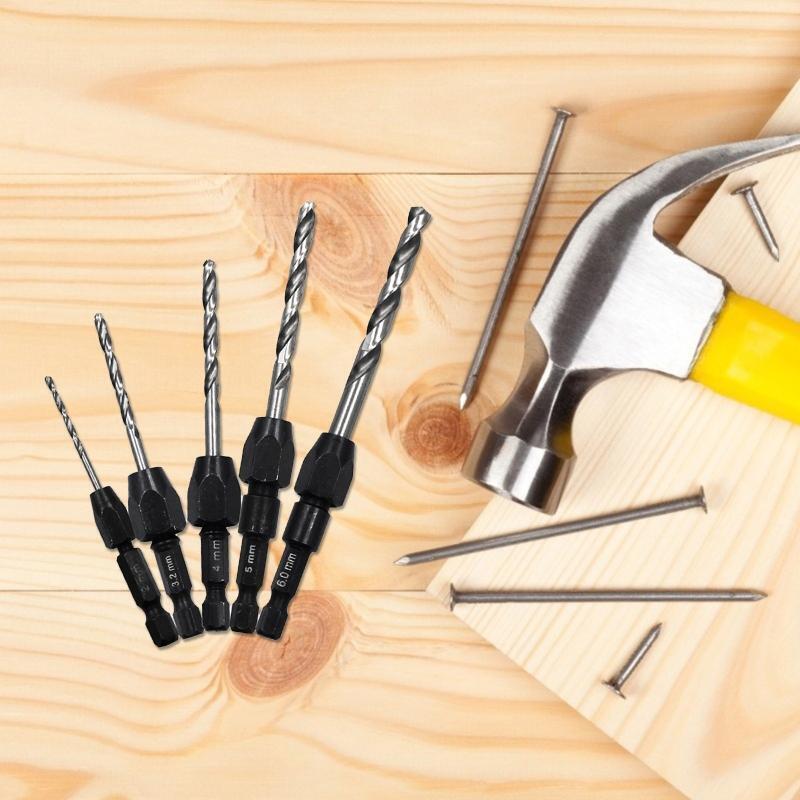 6.35mm Twist Drill Bit High Speed Steel Bit HSS 6542 Pounching Tool for Wood