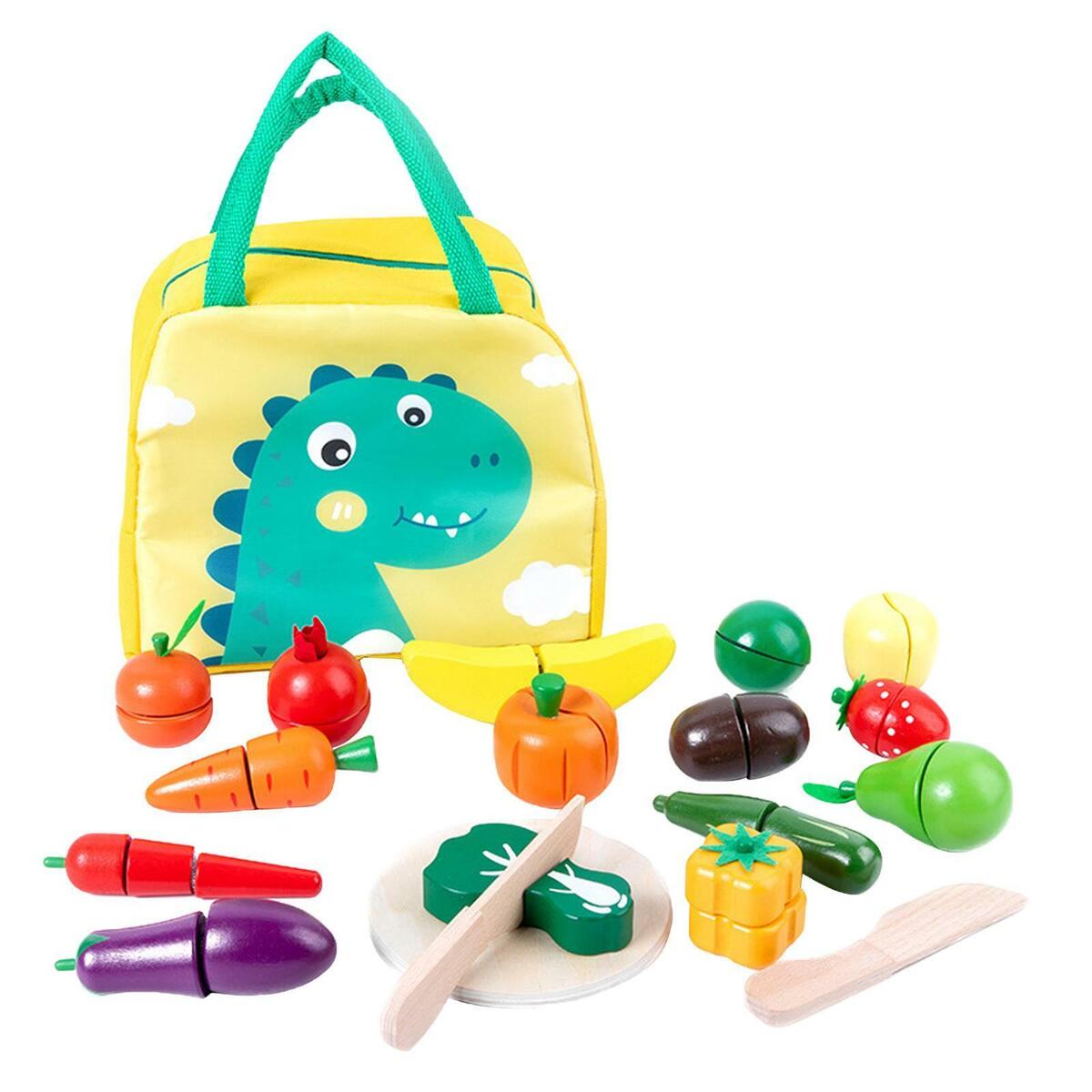 Fruit Vegetable Food Cutting Set Learning Interactive Food Playset