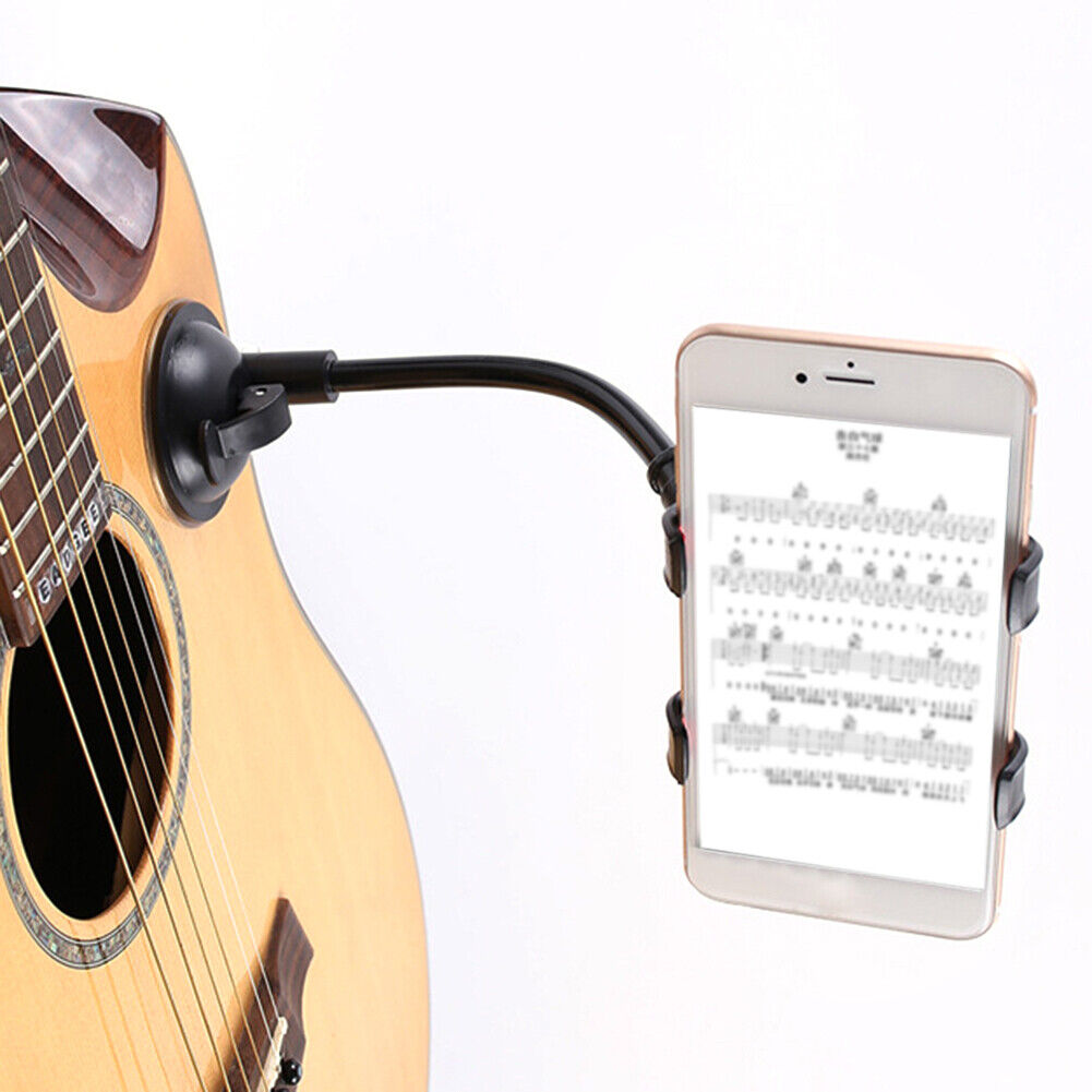 Guitar Phone Clips Holder Stand 360 Degree Rotatable Suction Cup Bracket