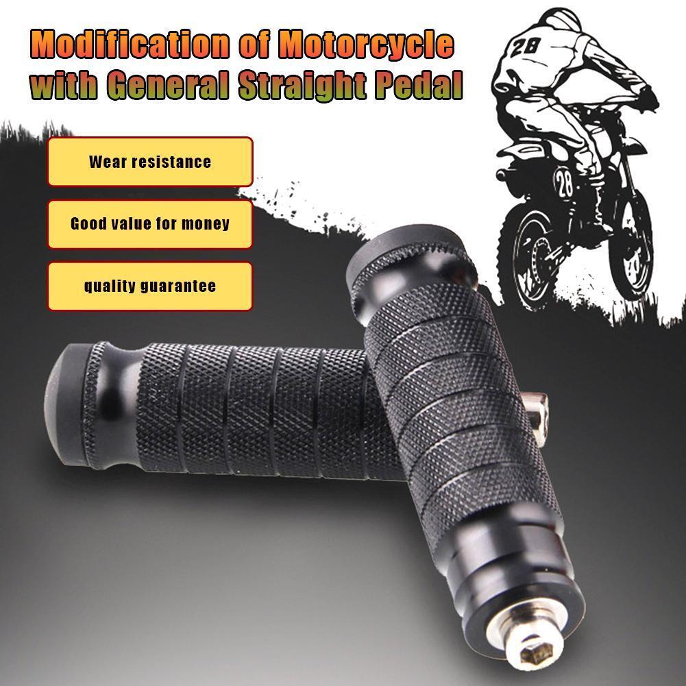 2pcs Universal CNC Motorcycle Rear Footrests Footpegs Foot Pegs Pedals M8