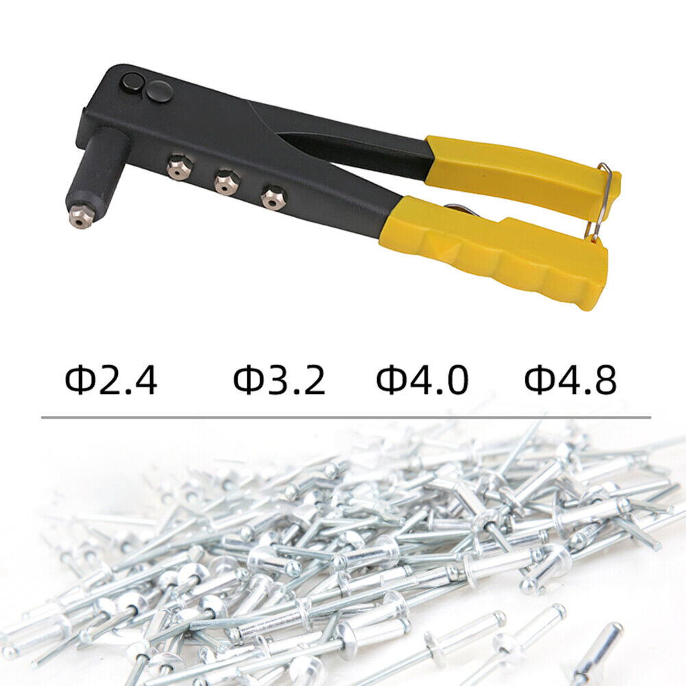 Anti-slip Handle Rivet Gun Manual Riveting Drill Woodworking Repair Tool