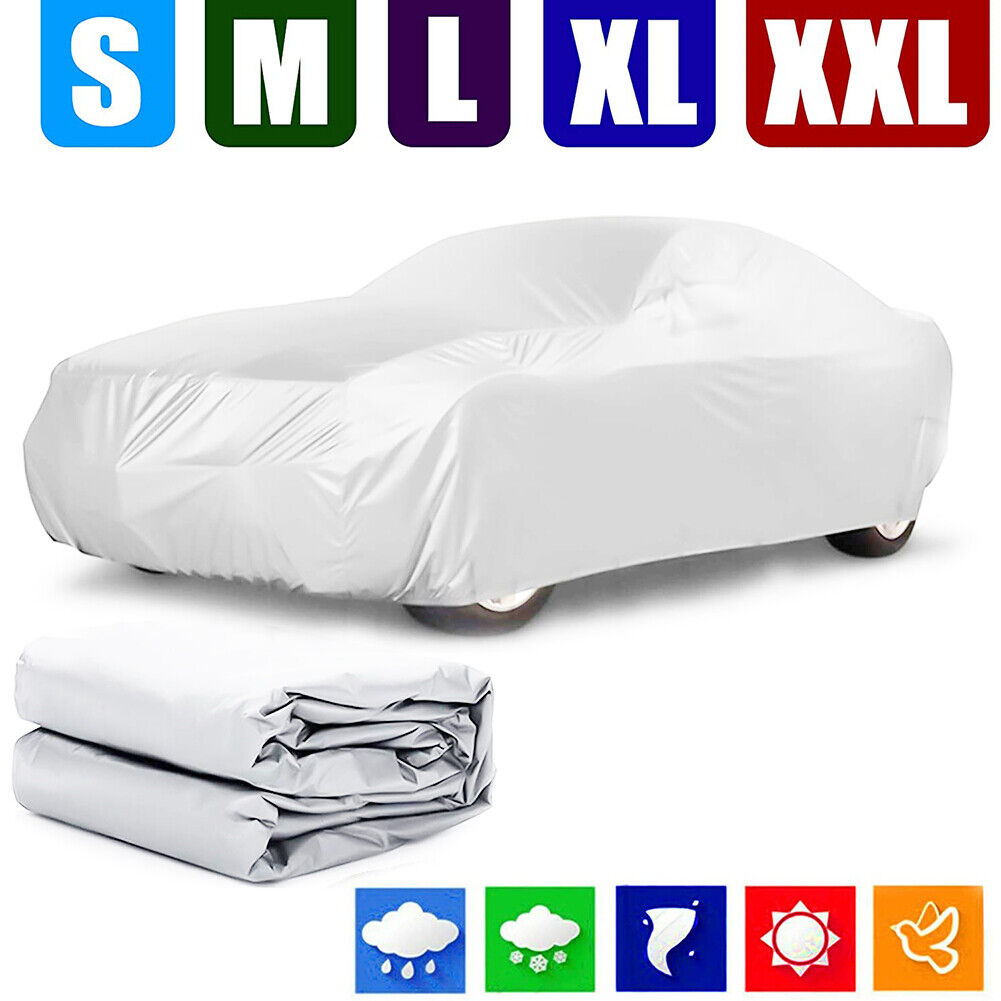 Waterproof Outdoor Car Automobile Tarpaulin Dustproof Sun Proof Cover (XXL)