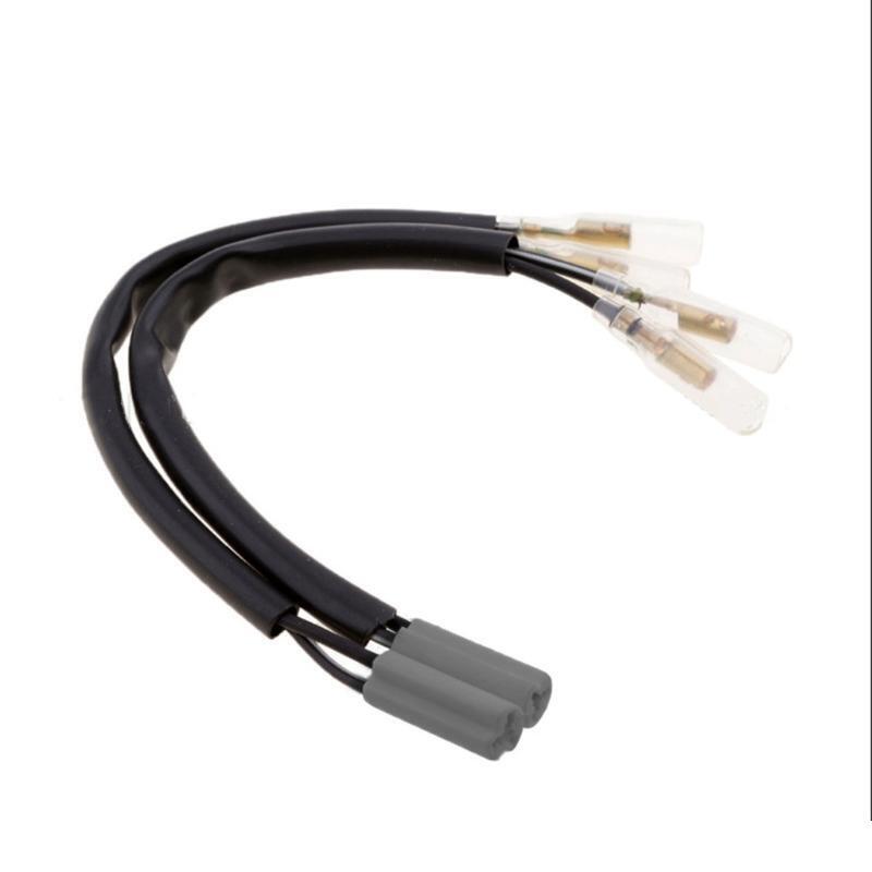 19cm Length Turn Signal Lamp Connector for Motorcycle 2Pcs Headlight Wire Plug
