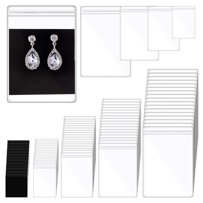 120 Pcs Transparent Ziplock Jewelry Bags for Jewelry Beads Screws Tiny Items
