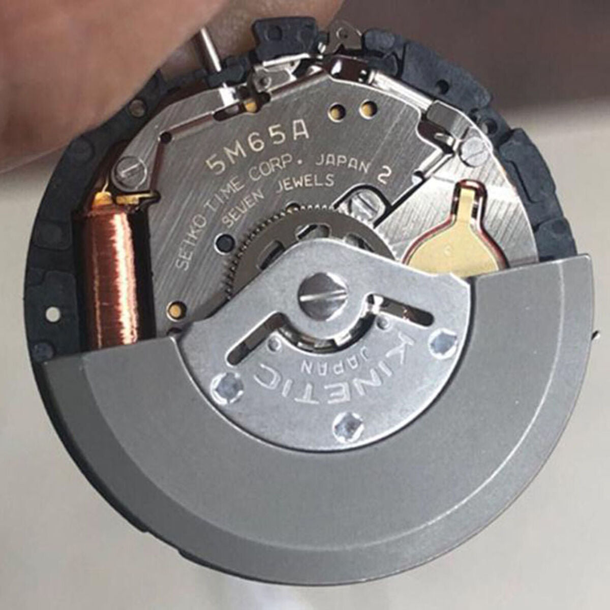 For 5M65A Watch Movement Japan Kinetic Date Watch Movement Single Calendar A2UK
