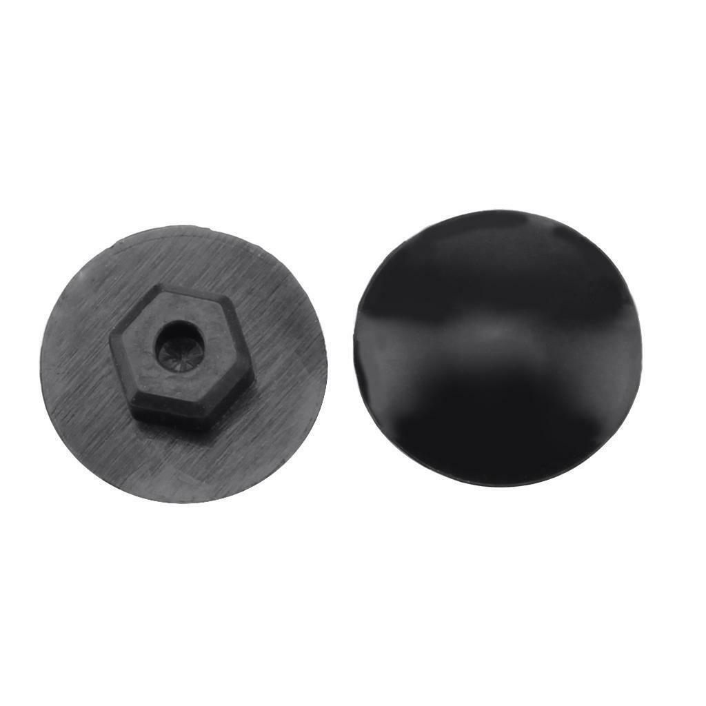 Set of 10 Rubber Waterproof Headset Covers MTB Screw Caps Cycle  Black