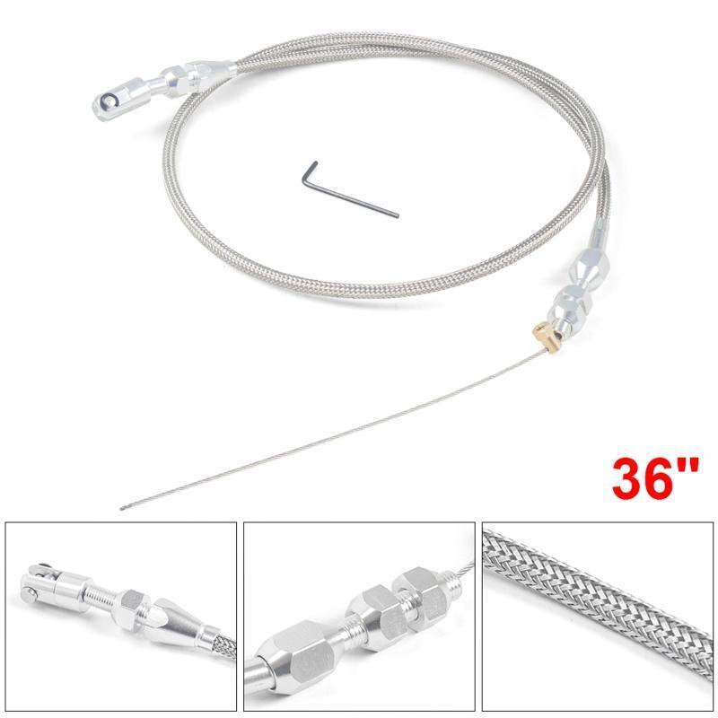 LS Engine Throttle Gas Cable 36 Inch Stainless Steel Braided Replacement