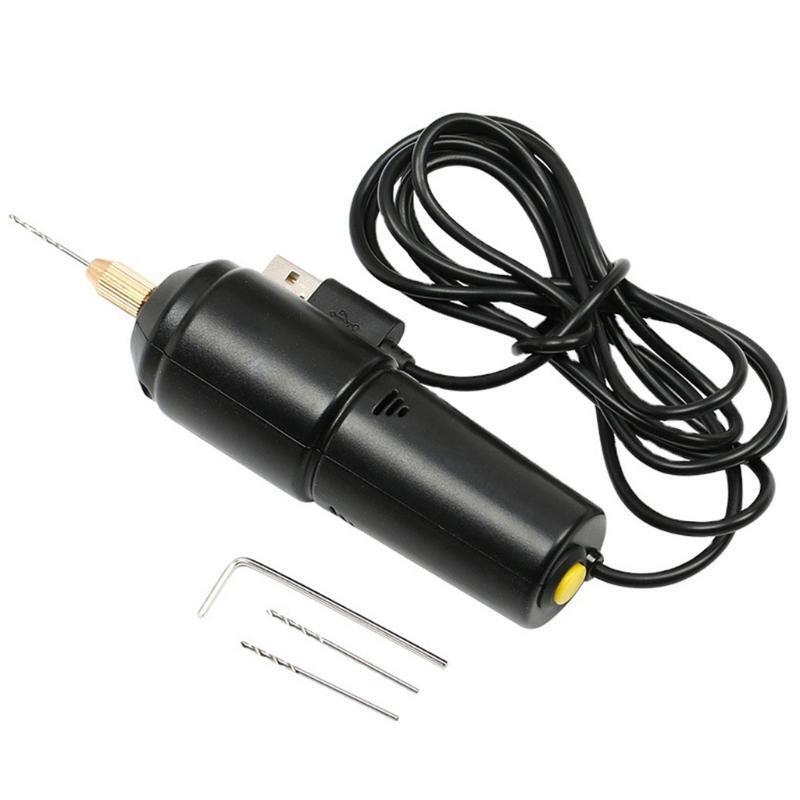 Jewelry Tools 0.7-1.2mm Portable Micro Electric Handheld Drill with Drill Bits