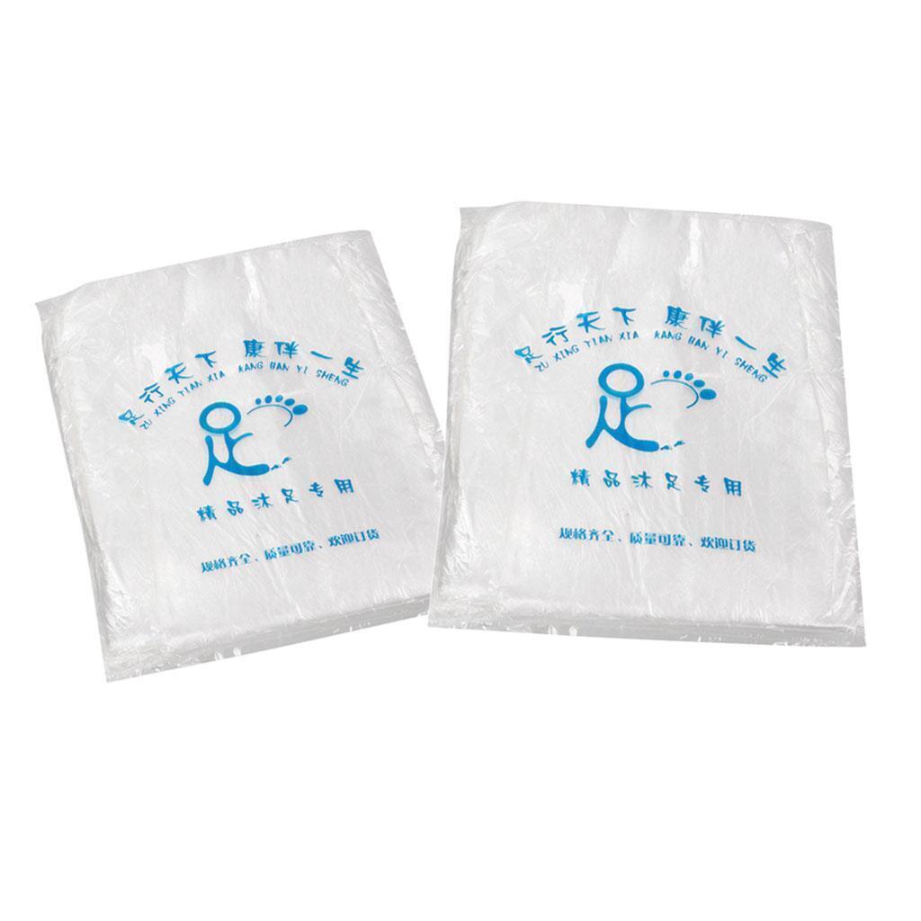 Set of 160 Disposable Plastic Foot Tub Liners Bath Basin Bags Foot Spa Feet