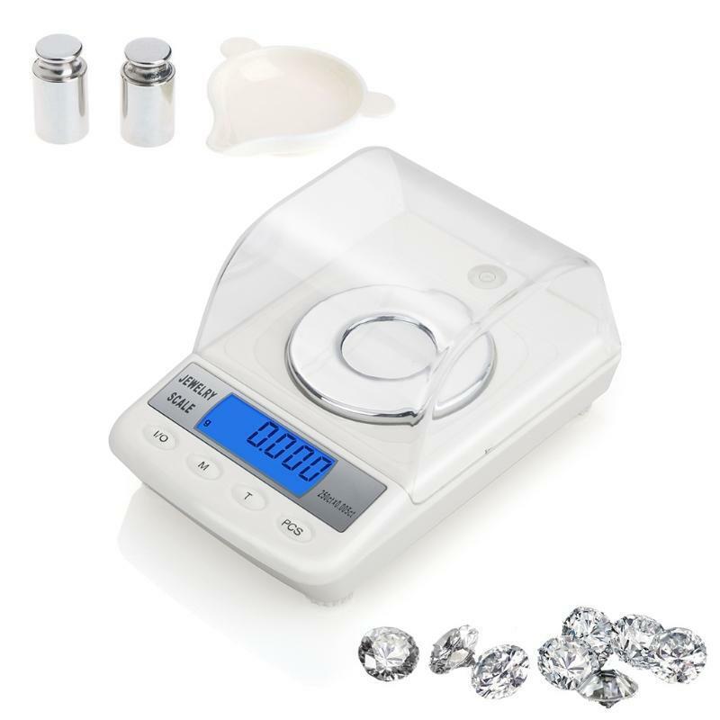 High Accuracy 0.001g 50g Digital Jewelry Scale Powder LCD Electronic Carat Scale