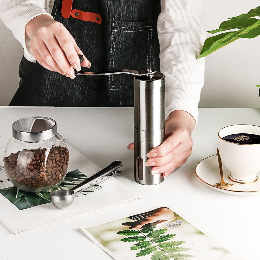 Adjustable Knob Setting Stainless Steel Manual Coffee Grinder Coffee Bean Mill