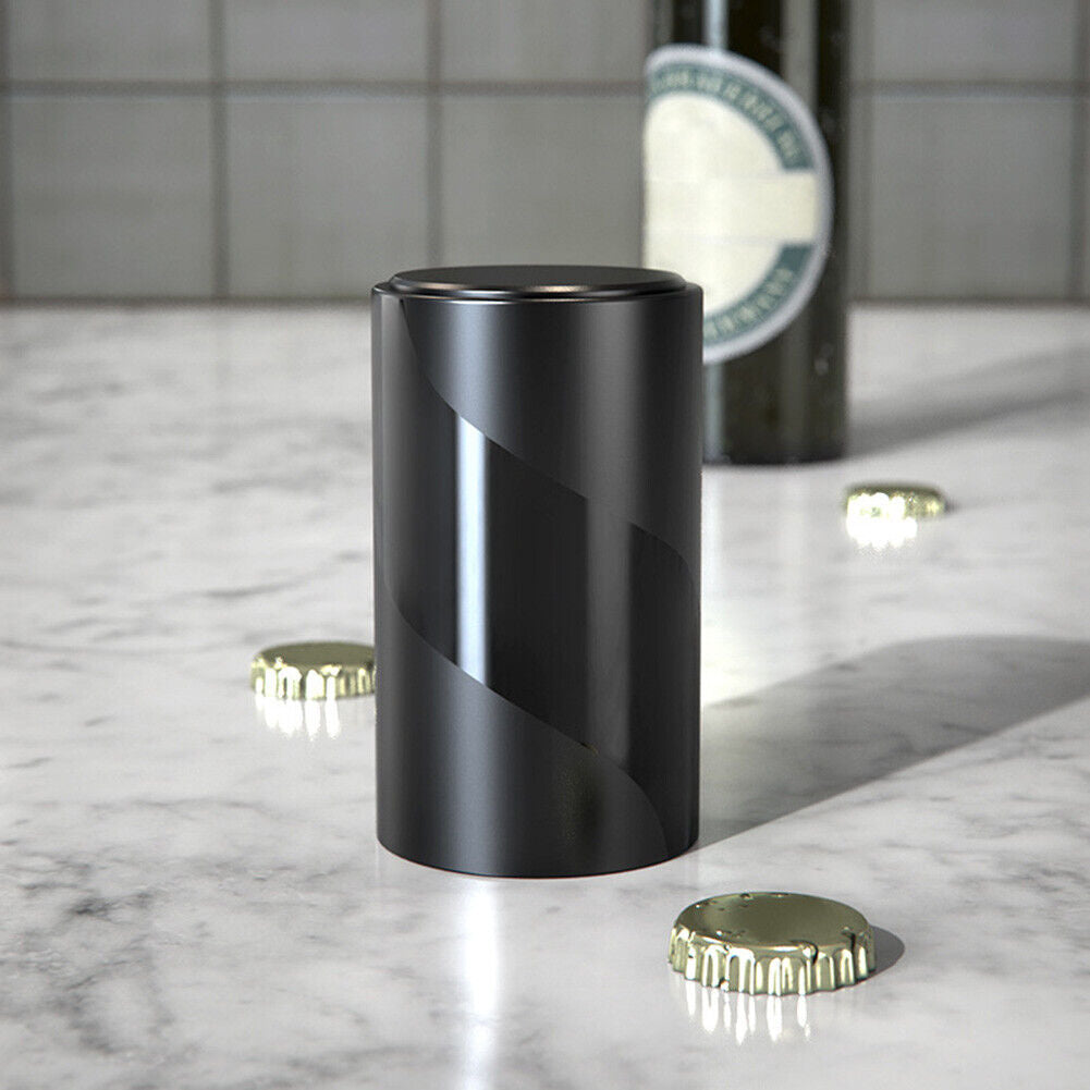 Easy Press Beer Bottle Opener Stainless Steel Push Down Bottle Cap Starter