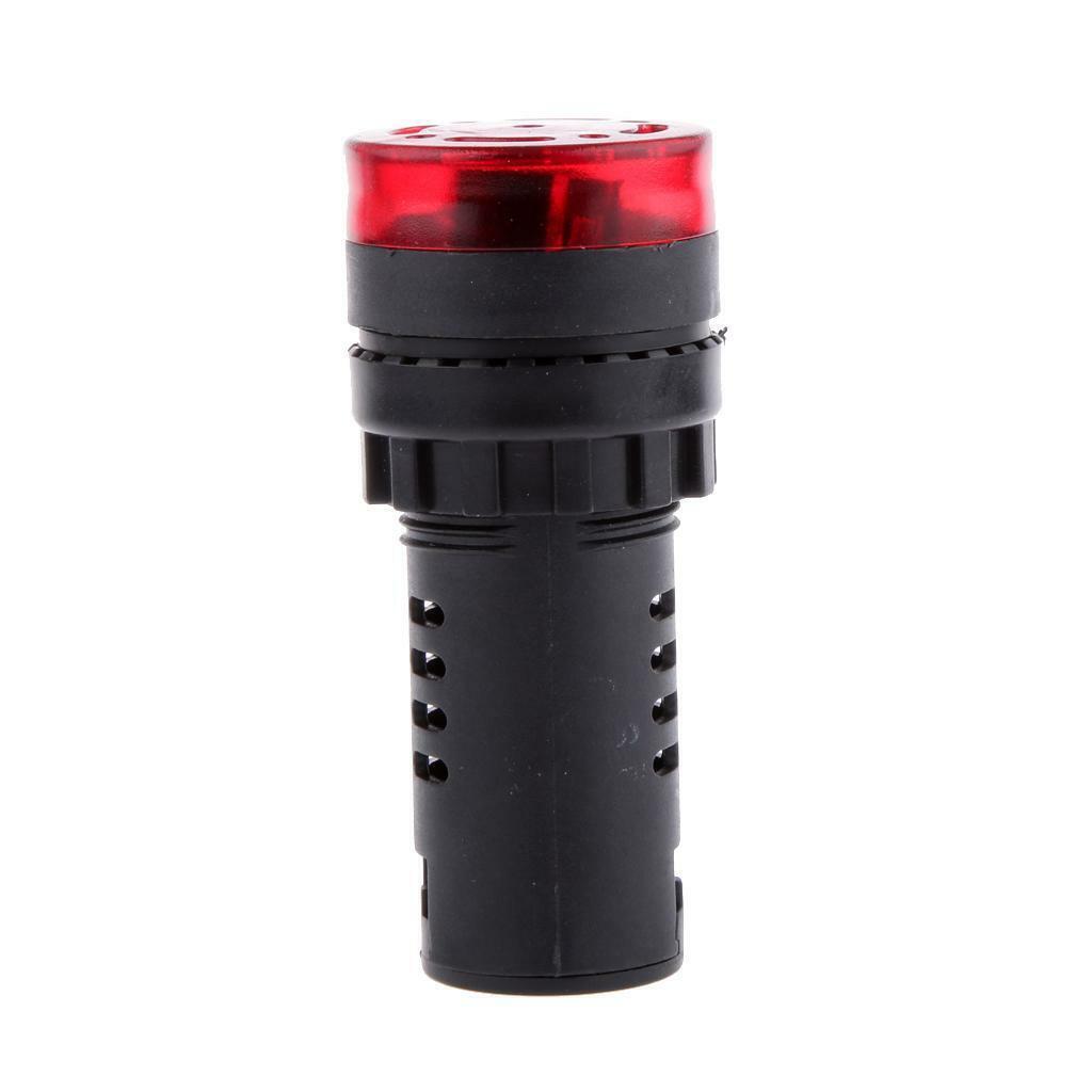 DC 24V 22mm LED Flash Light Indicator Lamp with    - Red