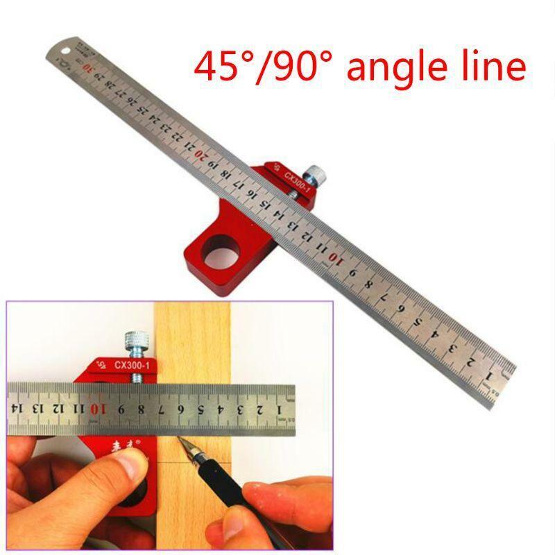 Aluminum Alloy CX300-1 Height Ruler 300mm Scale Ruler Woodworking Ruler