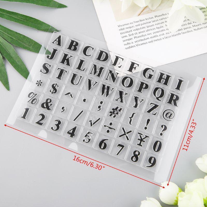 Letters Numbers Silicone Clear Seal Stamp DIY Scrapbooking Embossing Photo Album