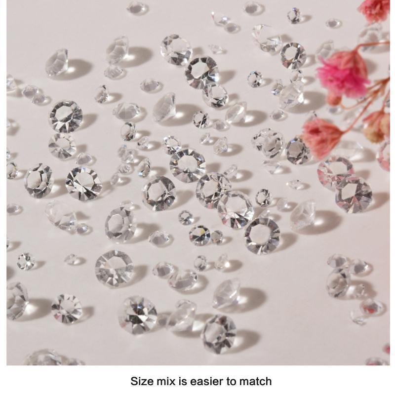 Crystal Nail Art Rhinestones Pointed Back Nail Stones Gems Acrylic Nail Supplies