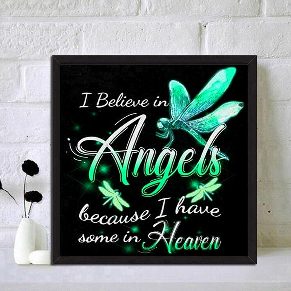 Letter Angel Full Drill Diamond Painting Kit DIY Rhinestone Mosaic Picture