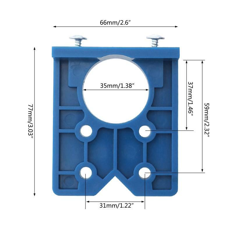 Forstner Drill Guide 35mm Hinge Drilling Jig for Cabinet Wood Process DIY Tool