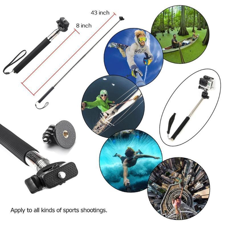 Selfie Pole Stick Monopod Holder Extendable Handheld for GoPro Hero 3 4 SJ4000