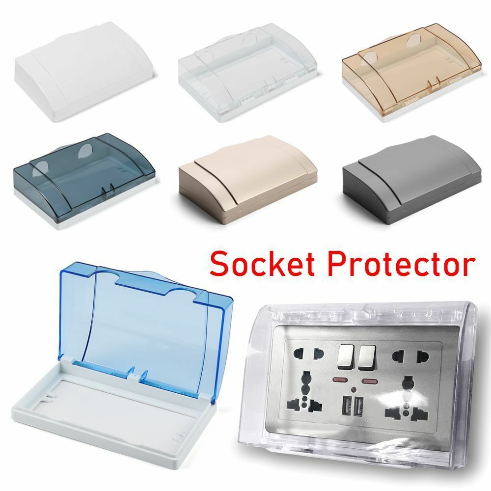 Socket Protector Switch protection box Electric Plug Cover Double Sockets