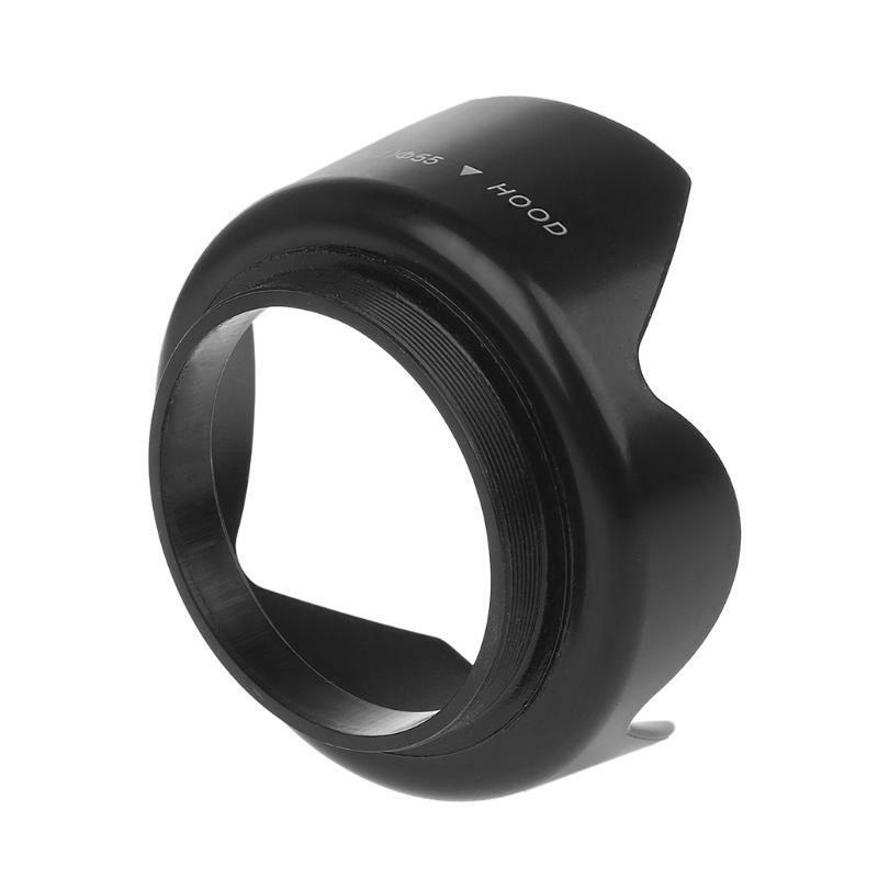 55mm Screwed Flower Petal Sunshade Lens Hood For Nikon Sony DSLR Camera