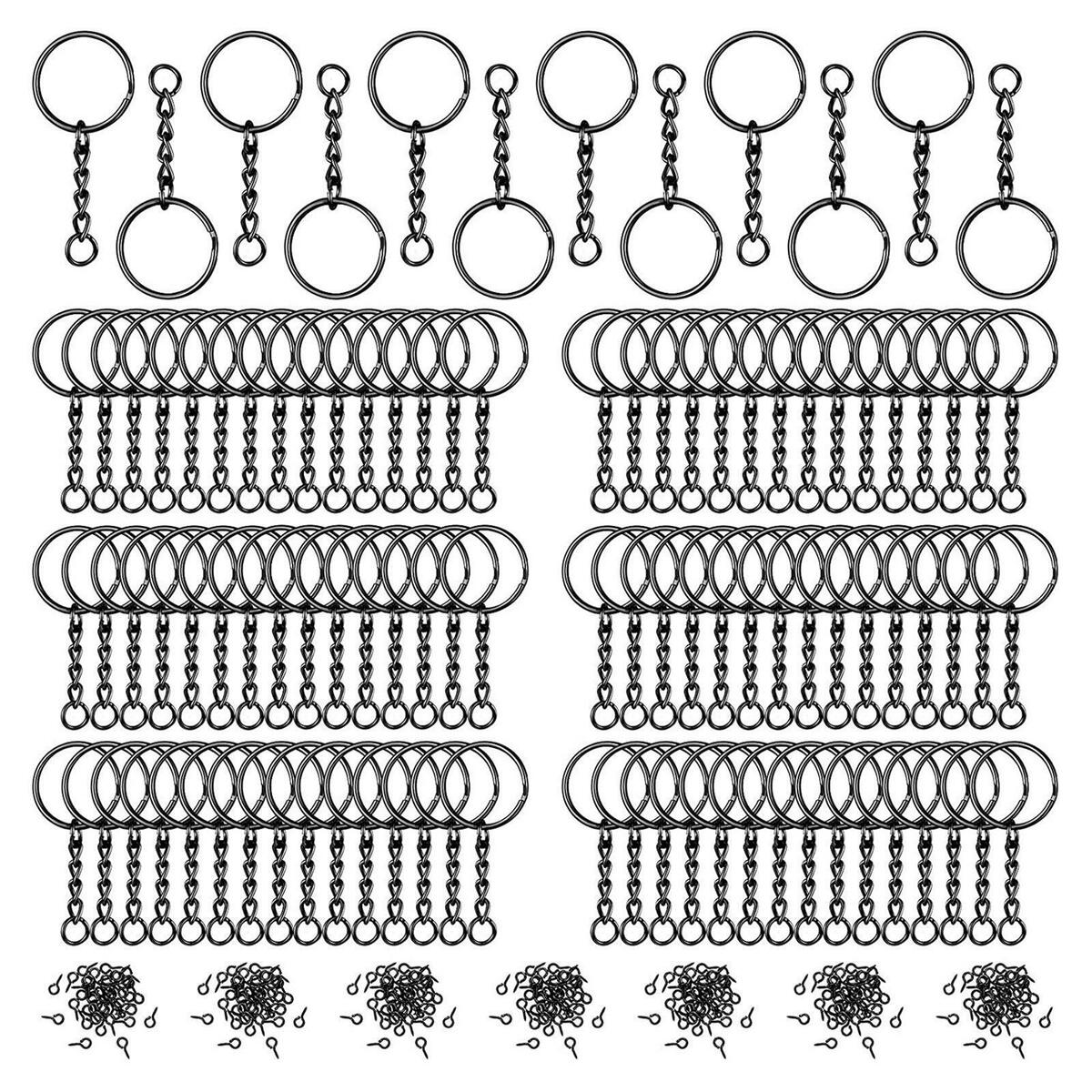 360 Pieces Key Chain Rings   Chain Making Hardware Supplies