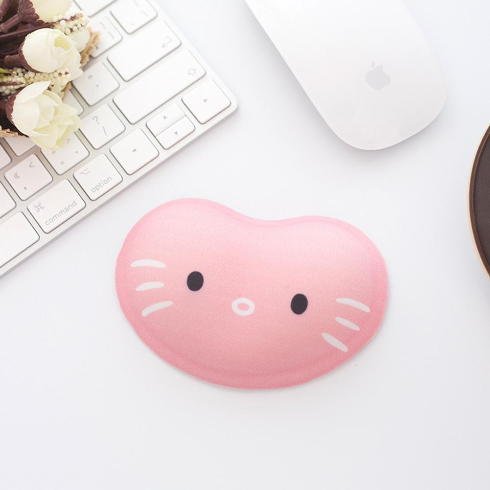 Cartoon Cat Silicone Wrist Rest Mouse Pad Desktop PC Hand Support Cushion