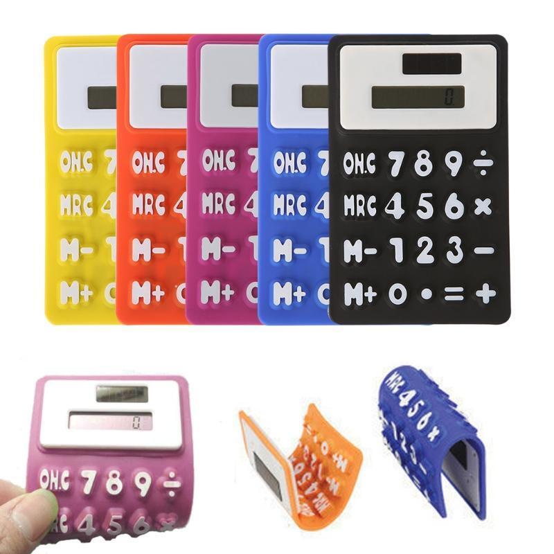 Foldable Pocket Calculator Handheld Solar Silicone Scientific Calculator