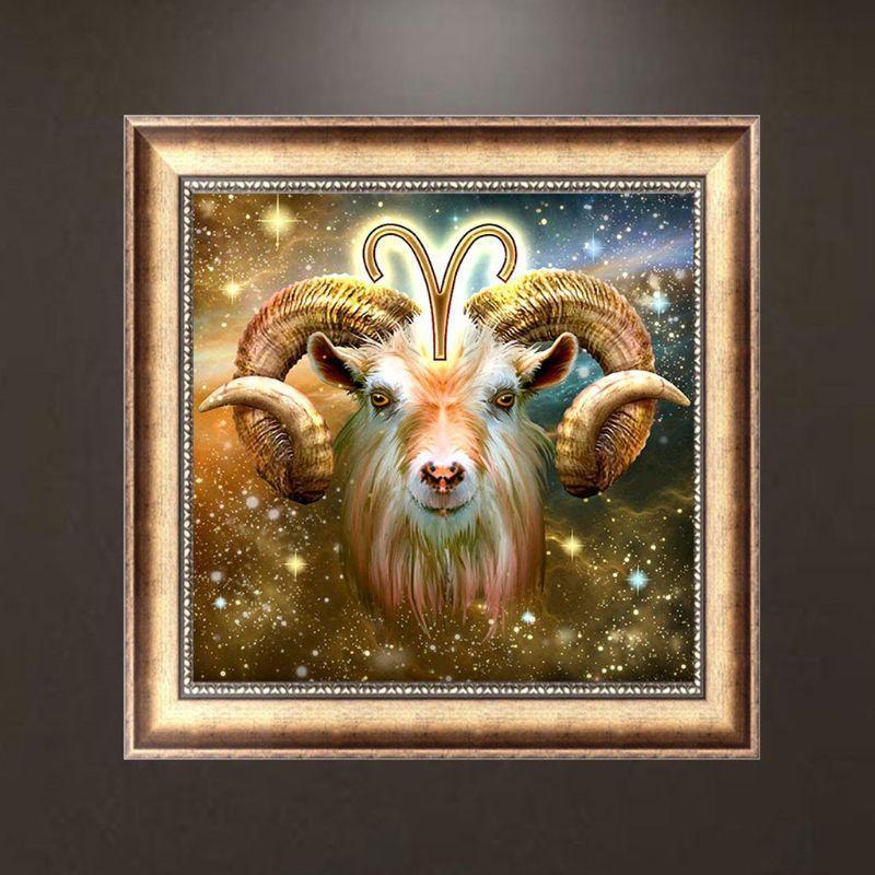 Aries Constellation DIY 5D Full Drill Diamond Painting Embroidery Cross Stitch