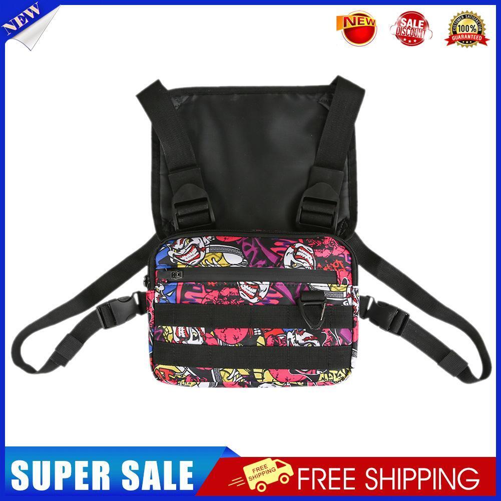 Oxford Cloth Vest Chest Bag Men Women Street Shoulder Pack (Multicolor)
