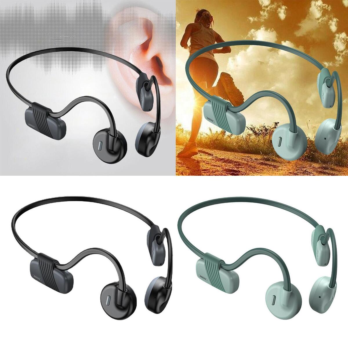 2x  Headphones with Mic IPX6 Waterproof for Bicycling Sports