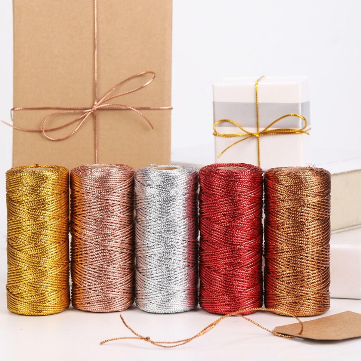 5  110 Yards Metallic  Twine  Wrapping Gifts Sturdy
