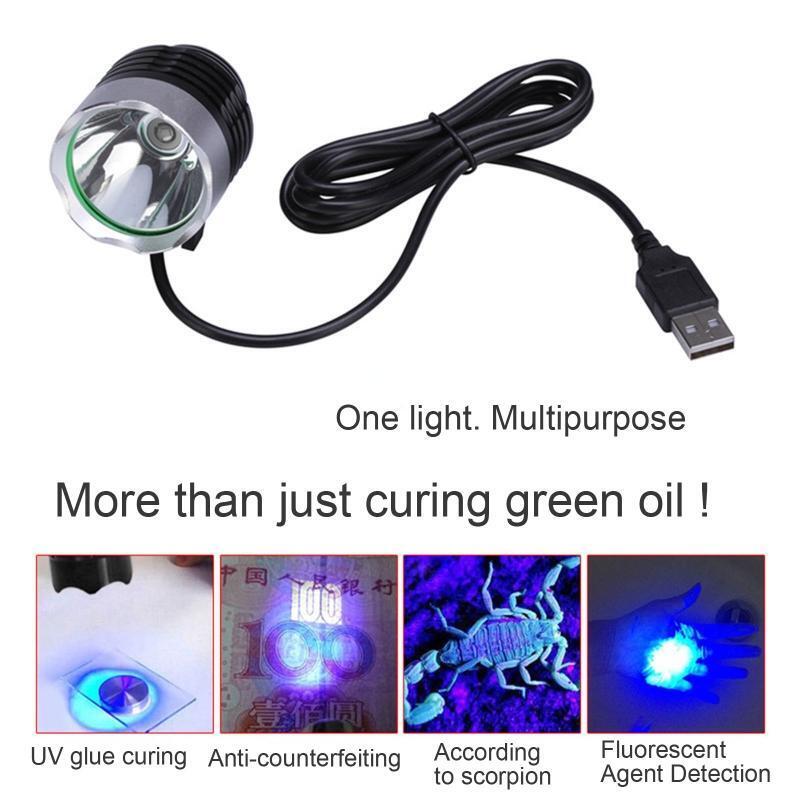 UV Glue Lights LED Curing Lamp Aluminum Alloy USB Ultraviolet Lights for Nail