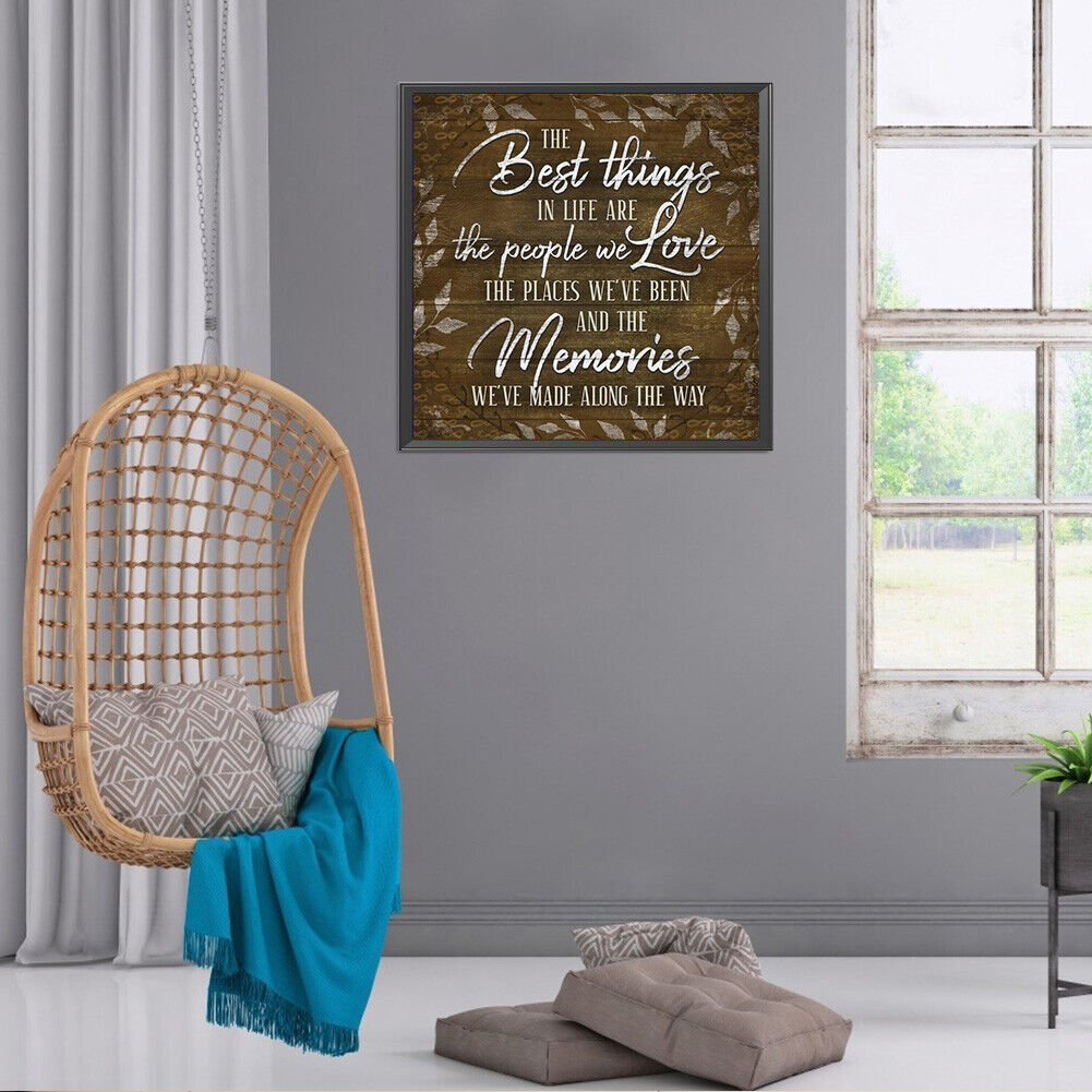 5D Diamond Painting Kit Best Things in Life Full Square Drill DIY Picture