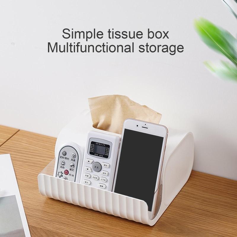 Tissue Storage Box Napkin Dispenser Holder Remote Control Mobile Phone Holders
