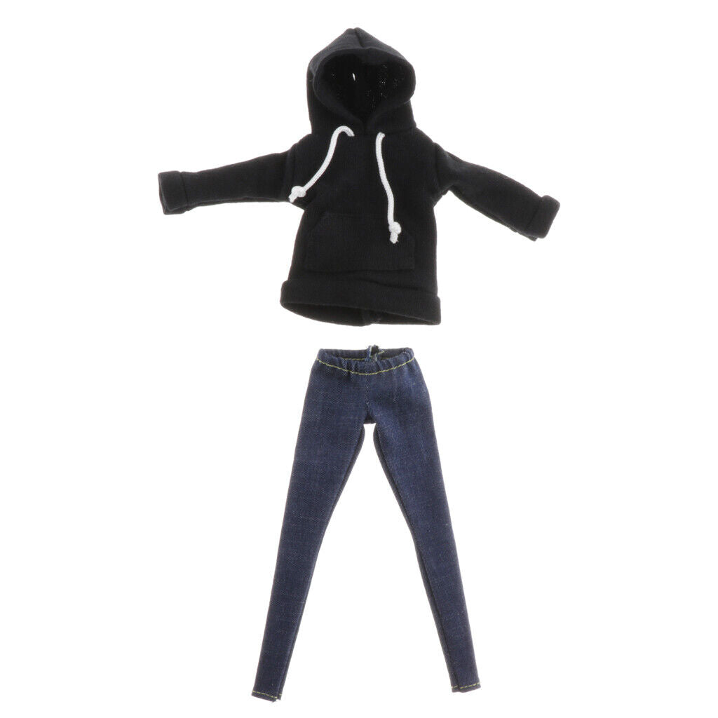 Fashionable BJD Black Hoodie &  Pants /6 // Outfits