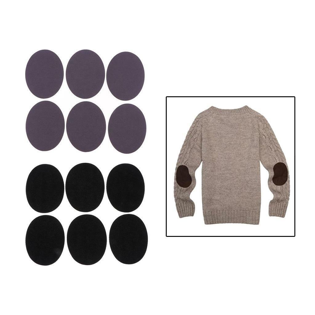 6 Pairs Elbow  Patches DIY Shirt Blouses Hats Sewing Applique Decor