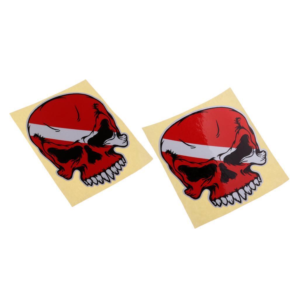 2 Pcs / Set Reflective Diving Diver Down Flag Kayak Fishing