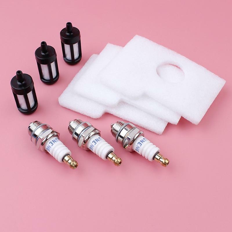 Air Filter Service Fuel Filter & Spark Plug Kit Lawn Mower Replacement Parts Set