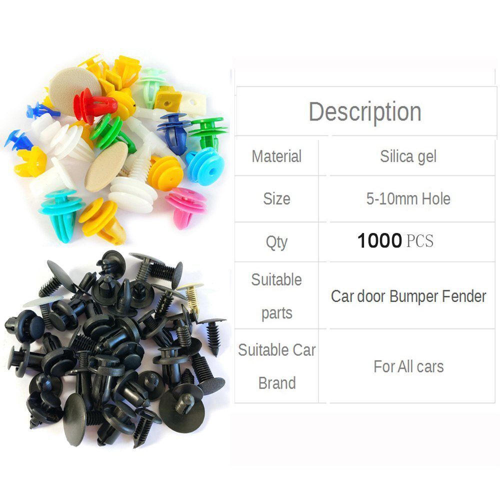 Colourful Car Fastener Auto Bumper Fender Clip Tool Trim Plastic