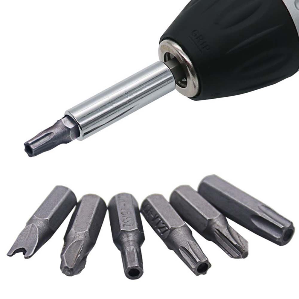 Proof Torx Shank Tip Screws Hex Screwdriver Heads Drill Bit Set Star Spanner