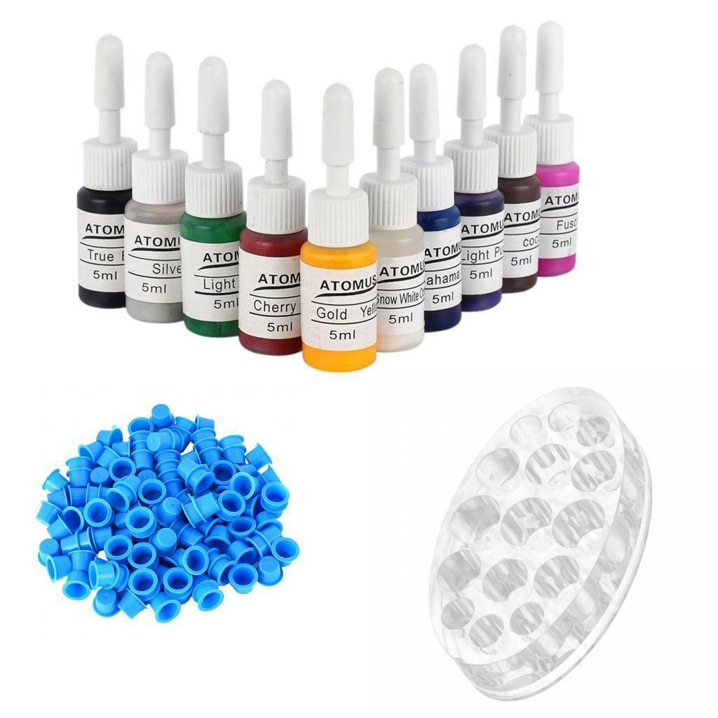 10  0.18oz/Bottle  Ink Pigment Disposable Cup Acrylic