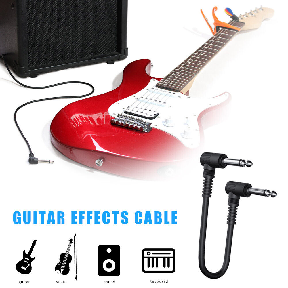 6.35 Electric Guitar Effect Pedal Cable 15cm Guitar Amplifier Patch Cord