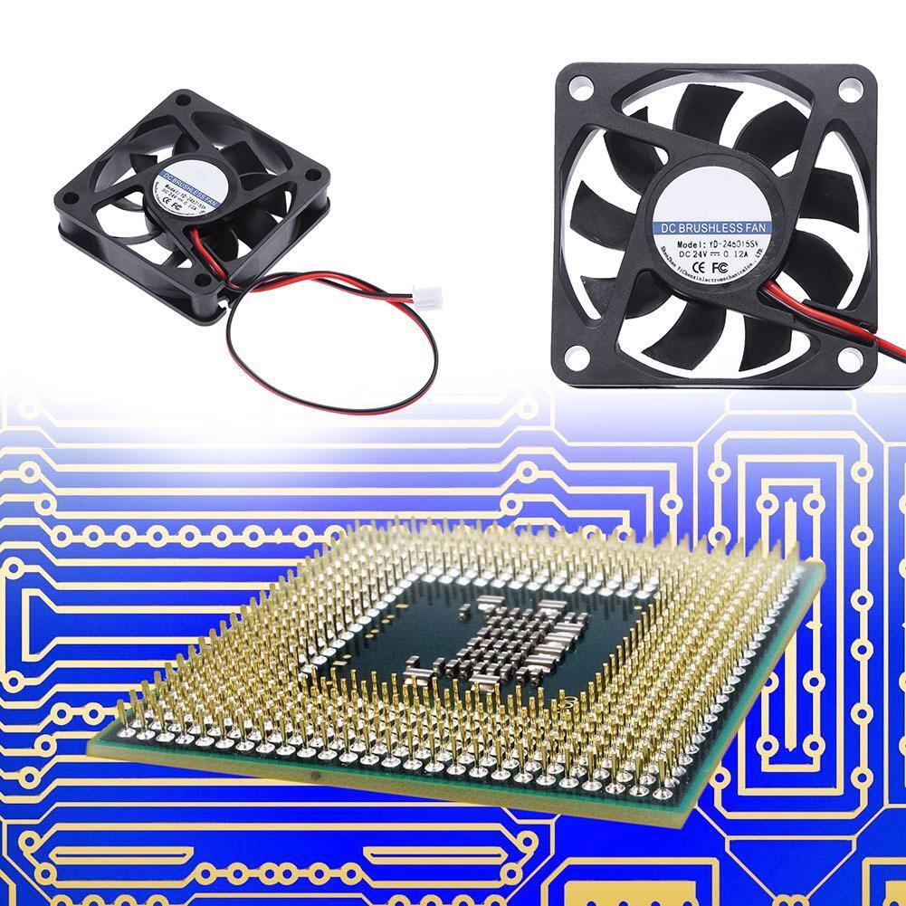 YD-2460 15SW DC 24V Cooler Fan 60x60mm 9 Blades Computer PC Cooling Fan