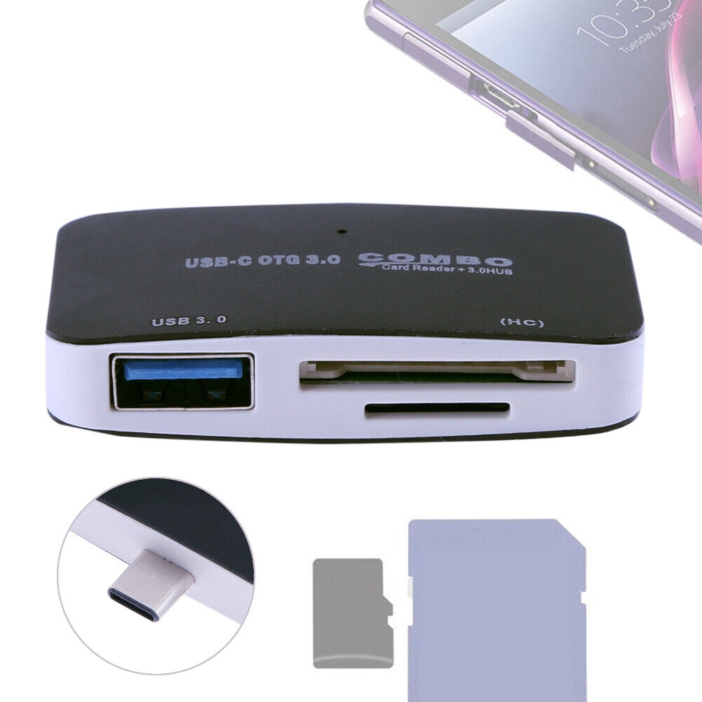 USB 3.0 Type-C Hub OTG Adapter+ Card Reader for PC Phone Laptop-172523