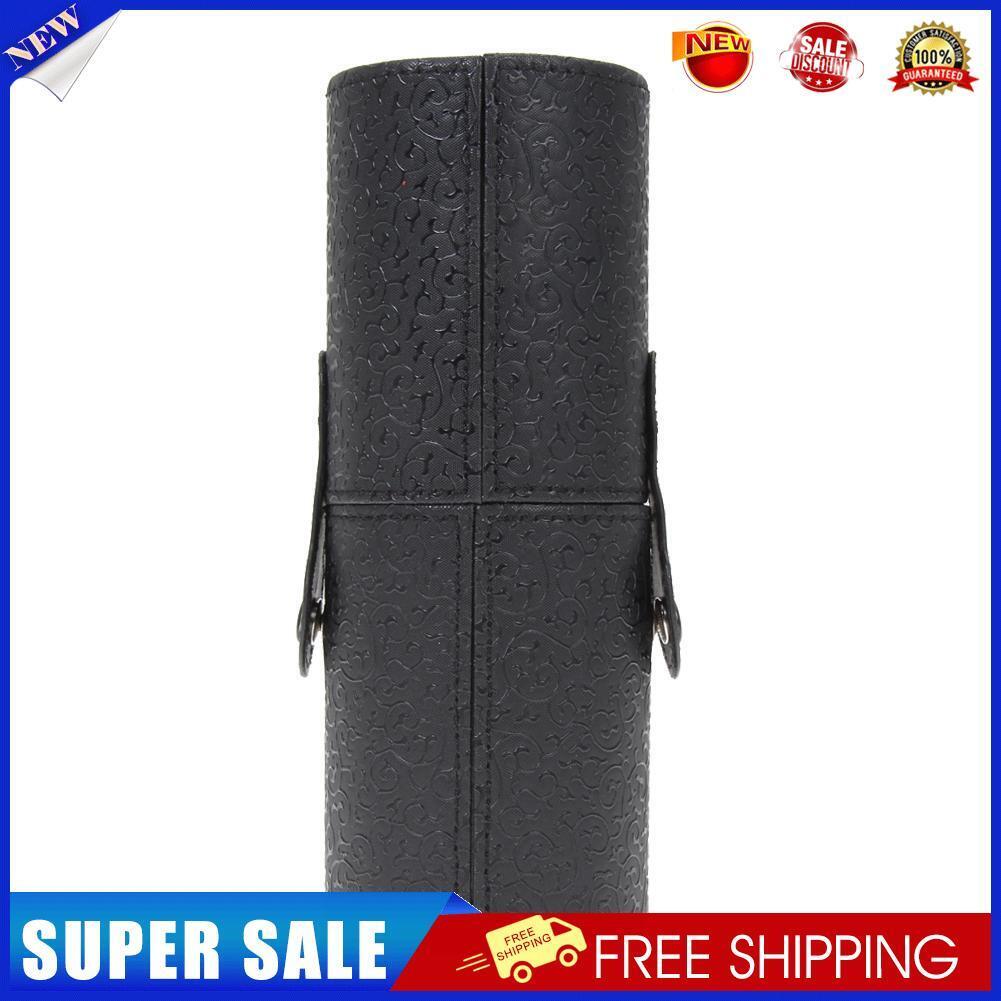 Leather Cosmetic Case Storage Makeup Bags Organizer Brush Tube Holder Cup