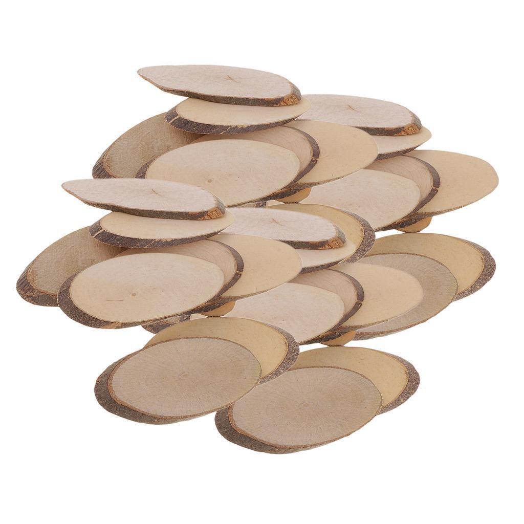 40Set  Natrual Wooden  for Centerpieces Party  Ornaments