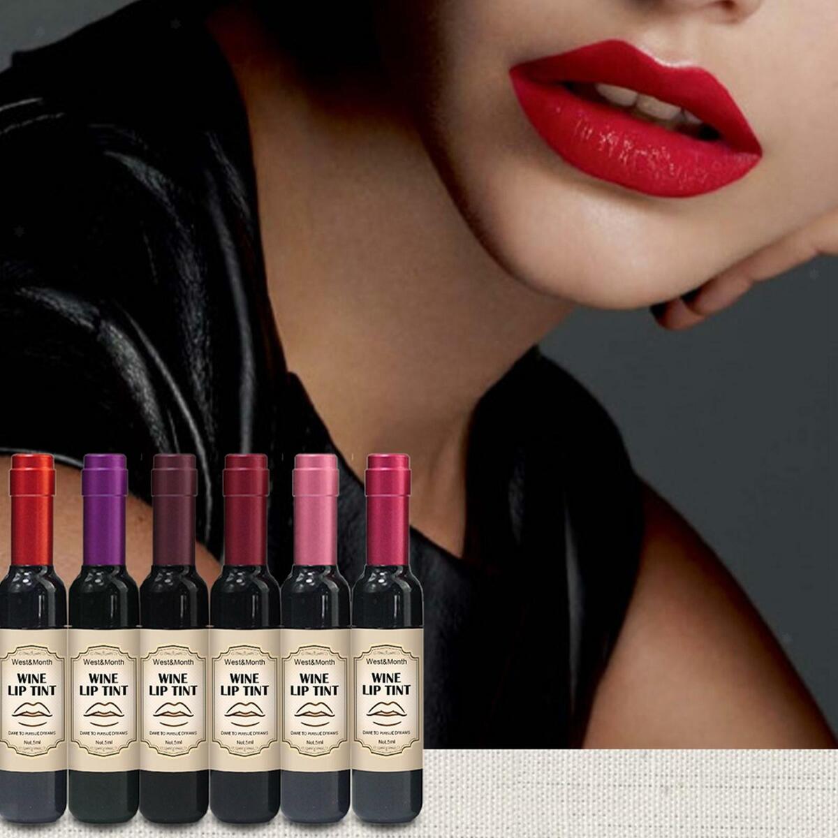 6 Pieces   Set Plumper Smooth Makeup Lip Stain Tint for