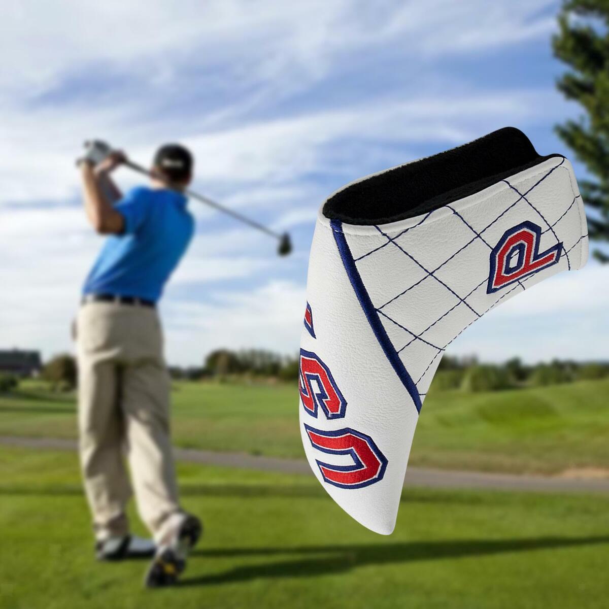 Golf Blade Putter Head  PU Leather Durable with Magnetic